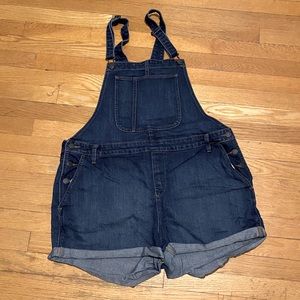 Old Navy Denim Overall Shorts